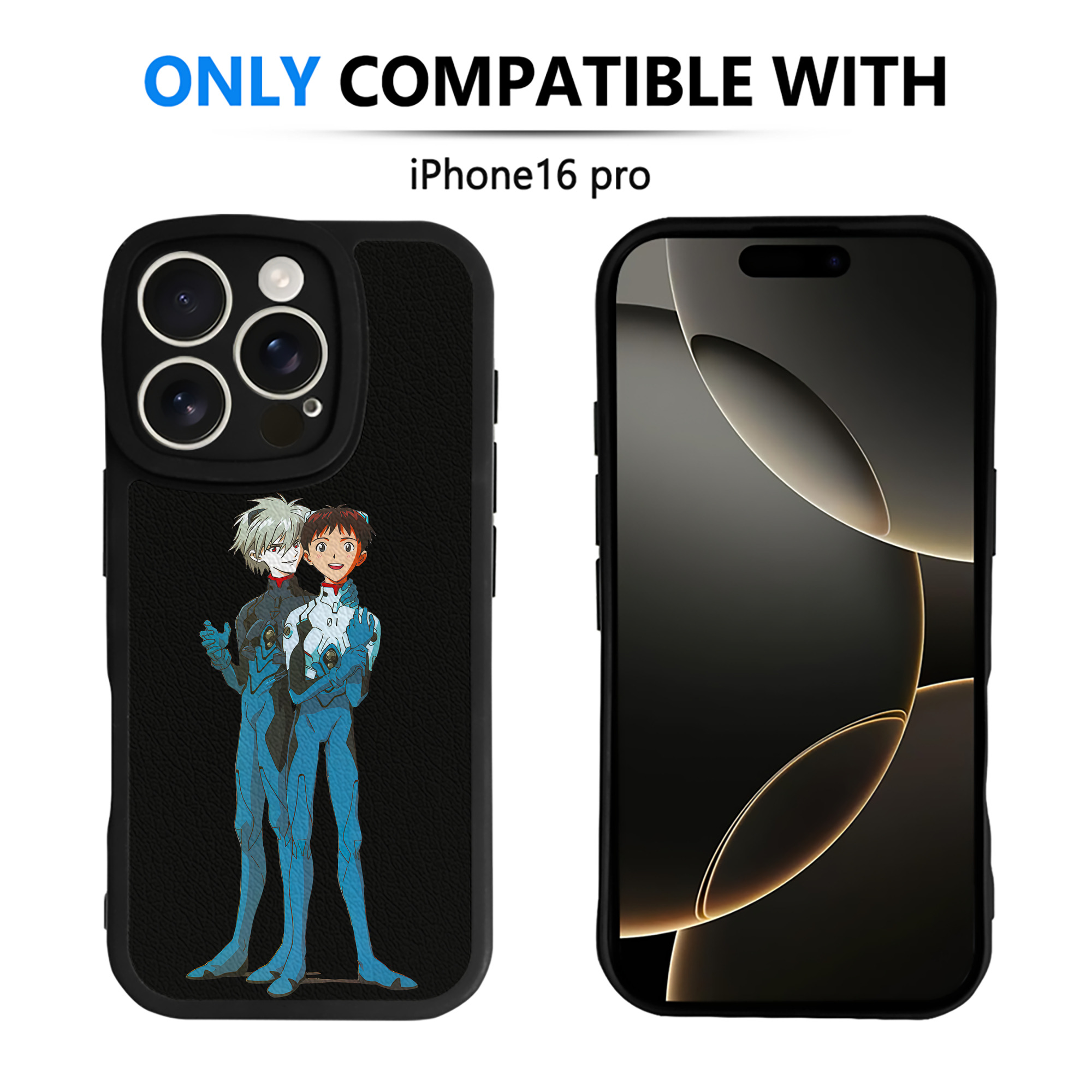 （画像用） EVA 新世紀エヴァンゲリオン 【iPhone 16シリーズ対応】シリコンスマホケース（レザー調） 材質：シリコン